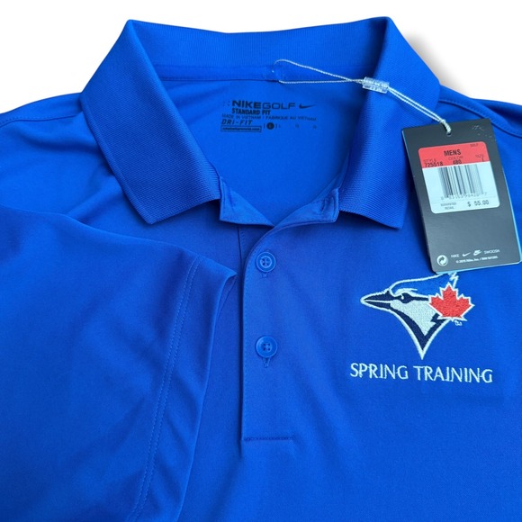 Nike Golf Toronto Blue Jays Spring Training Dri-FIT Polo Shirt Mens Large - Picture 1 of 15